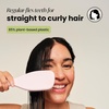 image:imageTangle Teezer PlantBased Ultimate Detangler Brush for Fine Hair GreenMarshmallow Pink