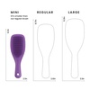 image:imageTangle Teezer Ultimate Detangler Mini Hair Brush Runway PinkFresh Purple