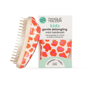 image:imageTangle Teezer The Original Mini Detangling Hairbrush  Palm Size Perfect for Kids amp Travelling  Ideal for Wet amp Dry Hair Reduces Flyaways  Orange SafariOrange Safari