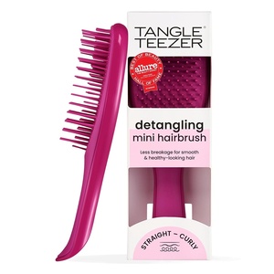 image:imageTangle Teezer Ultimate Detangler Mini Hair Brush Runway PinkElectric Raspberry