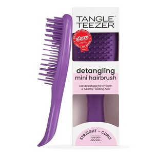 image:imageTangle Teezer Ultimate Detangler Mini Hair Brush Runway PinkFresh Purple